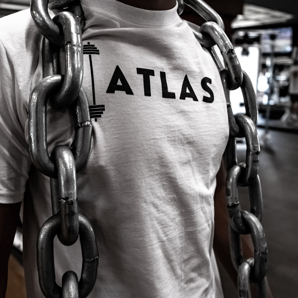 Atlas apparel that can be used in the gym by athletes for any type of exercise. A cotton made fitness shirt that can help all weightlifters fly through their workout.